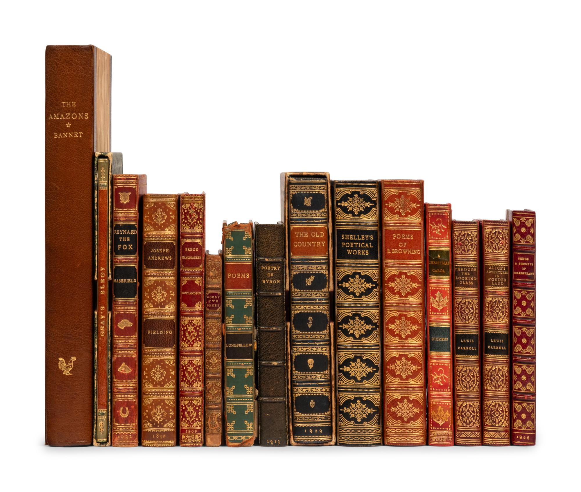 [BINDINGS - ENGLISH]. A group of 15 titles bound by English binders, comprising: