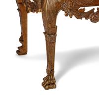 An English Giltwood Marble-Top Console Table