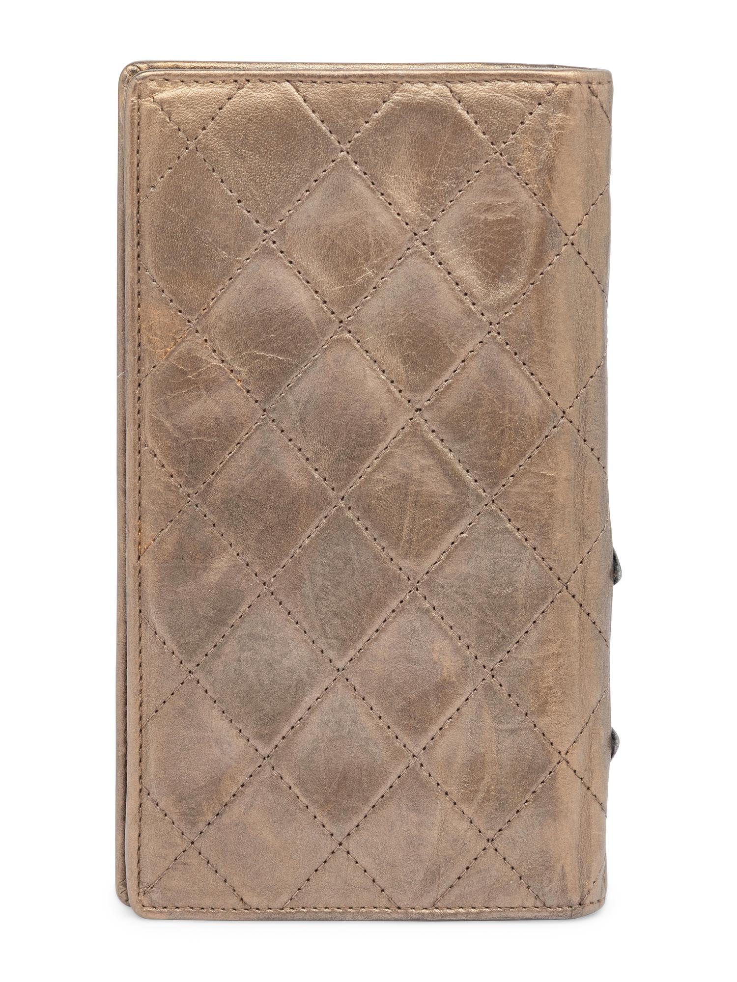 Chanel, Bronze Leather Cambon Wallet