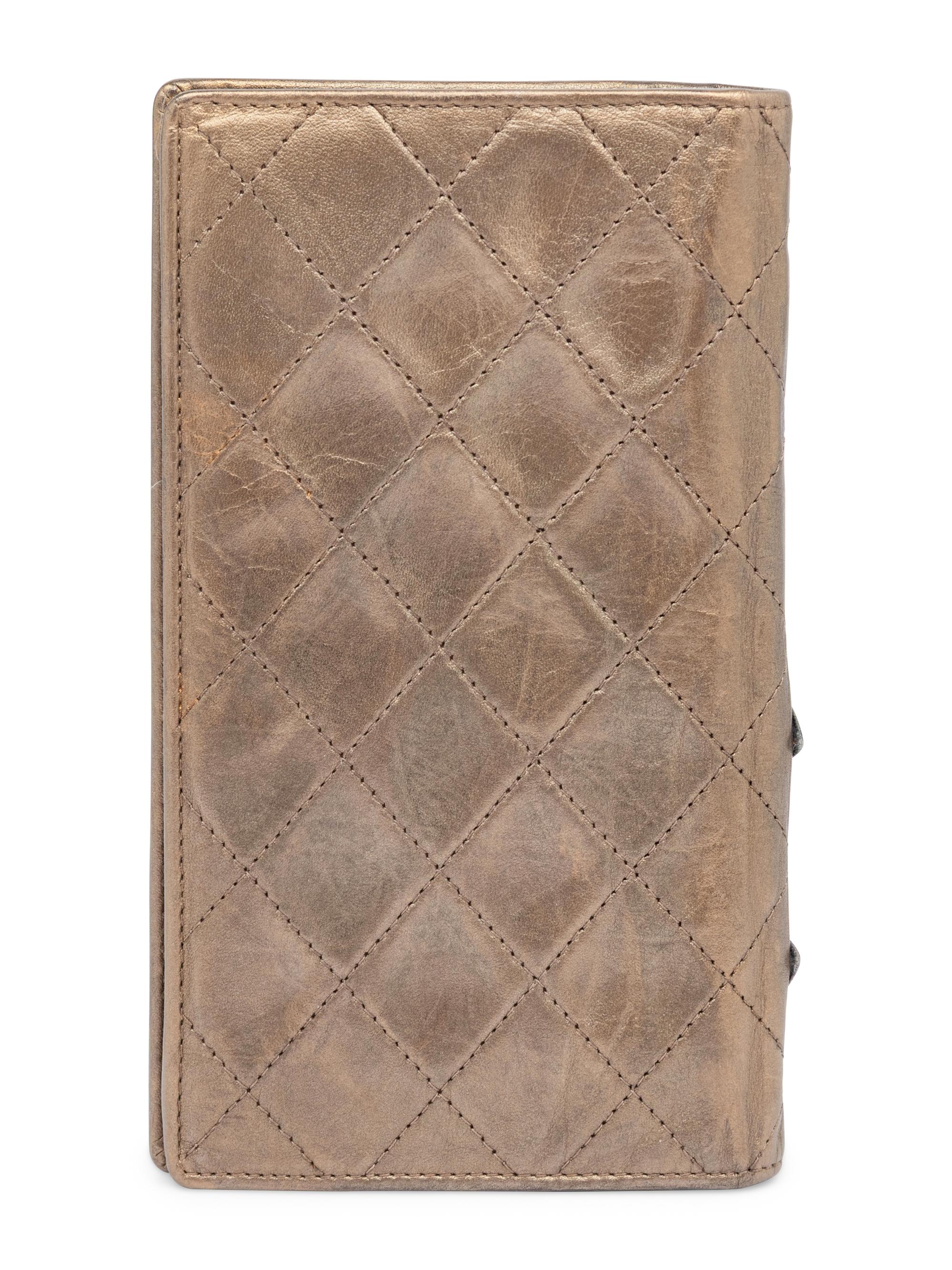 Chanel, Bronze Leather Cambon Wallet