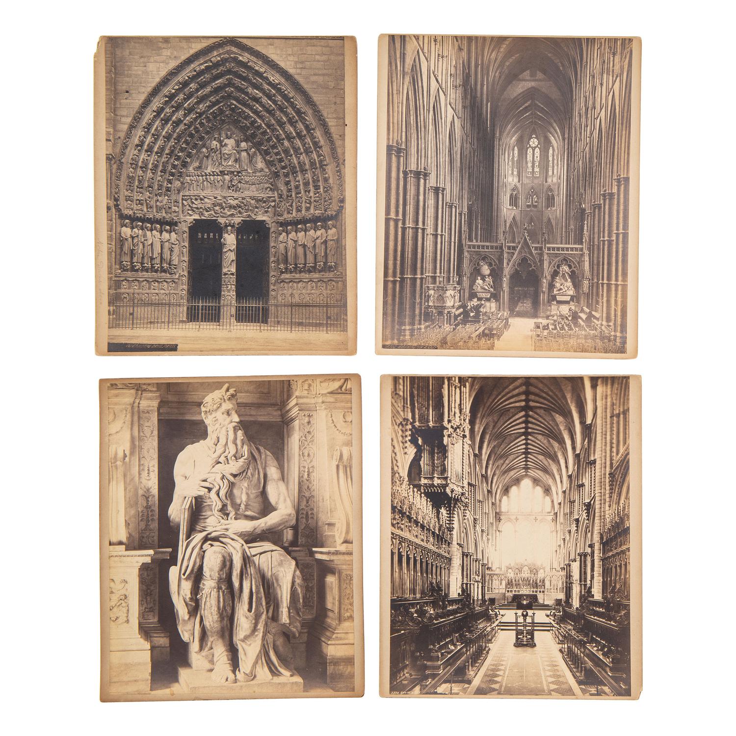[EARLY PHOTOGRAPHY]. A group of 21 European travel photographs, including: