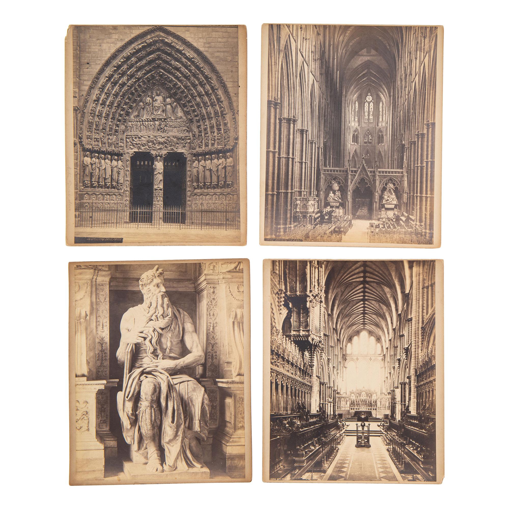 [EARLY PHOTOGRAPHY]. A group of 21 European travel photographs, including: