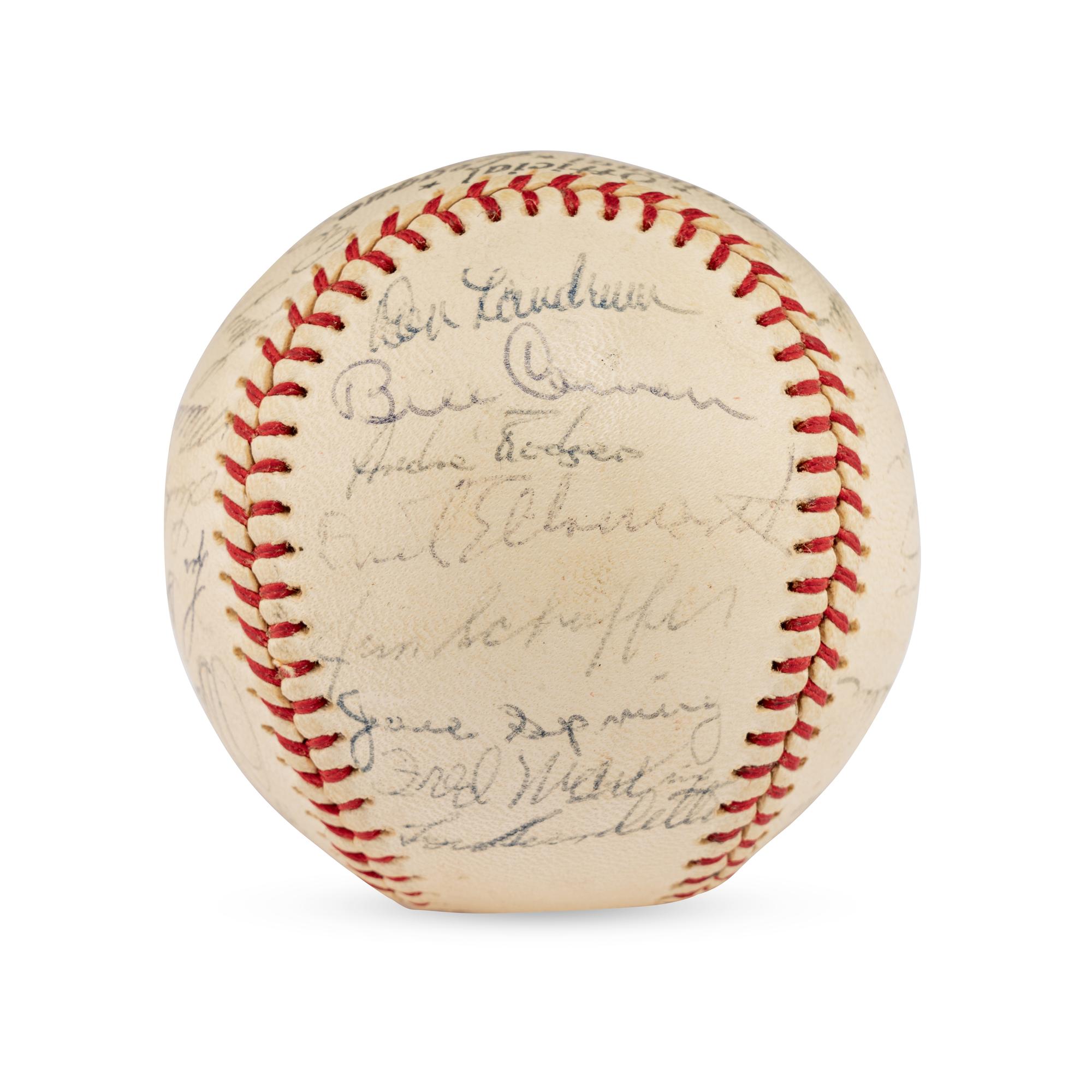A 1964 Chicago Cubs Team Signed Autograph Baseball