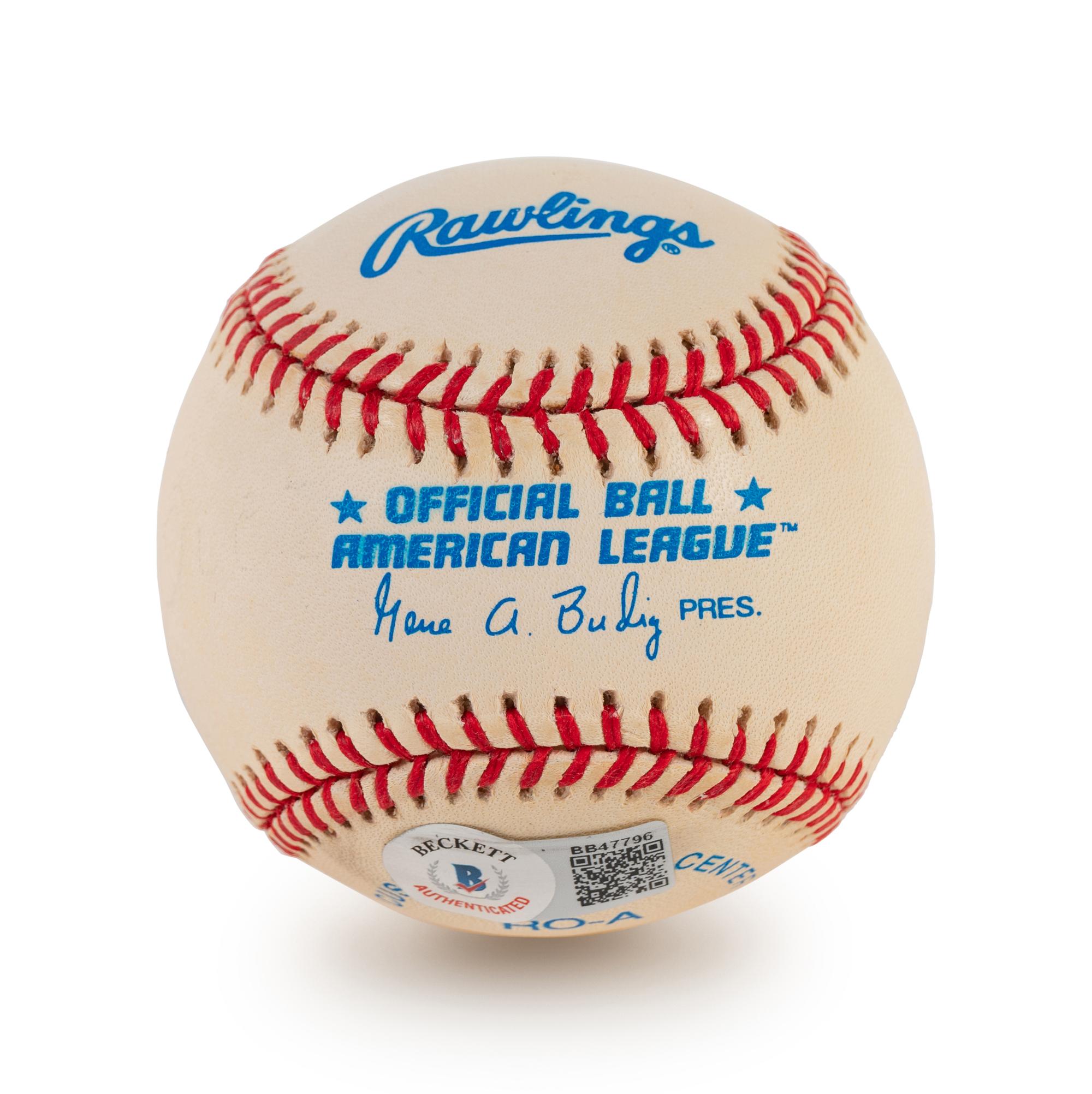 A Group of Four Bob Feller and Allie Reynolds Signed Autograph Baseballs (BAS Beckett Authentication Services Certified),