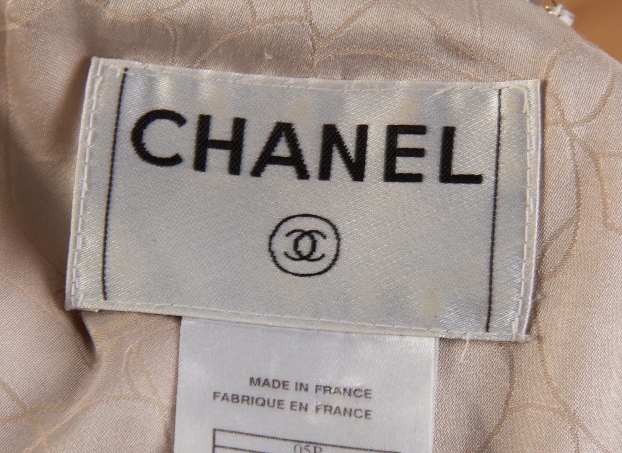 A Chanel Pink and Metallic Thread Boucle Skirt Suit, Size 42.