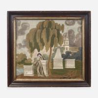 A needlework memorial, McFarlan Family, Schenectady, NY, circa 1810