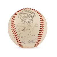 A 1964 Chicago Cubs Team Signed Autograph Baseball