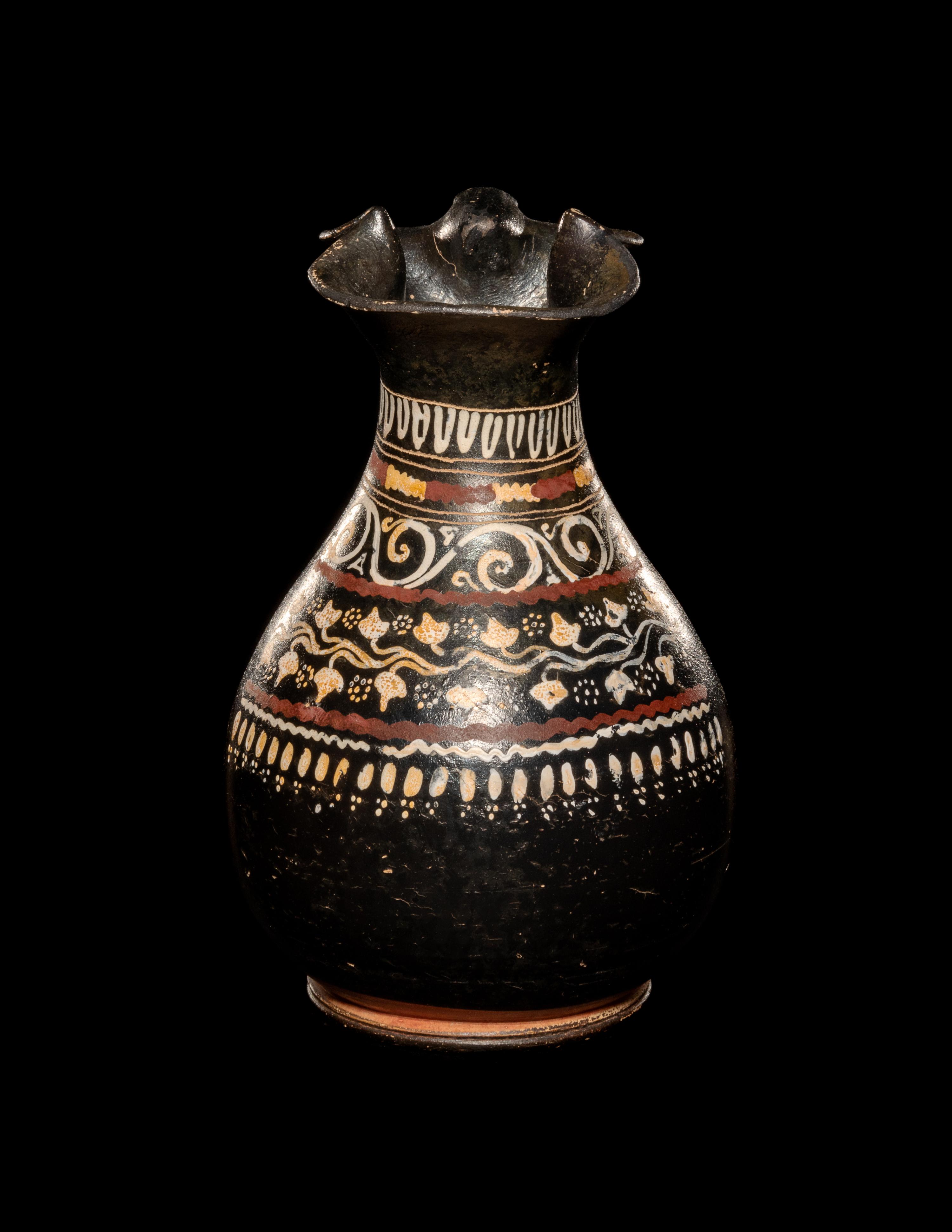 An Apulian Gnathian-Ware Trefoil Oinochoe