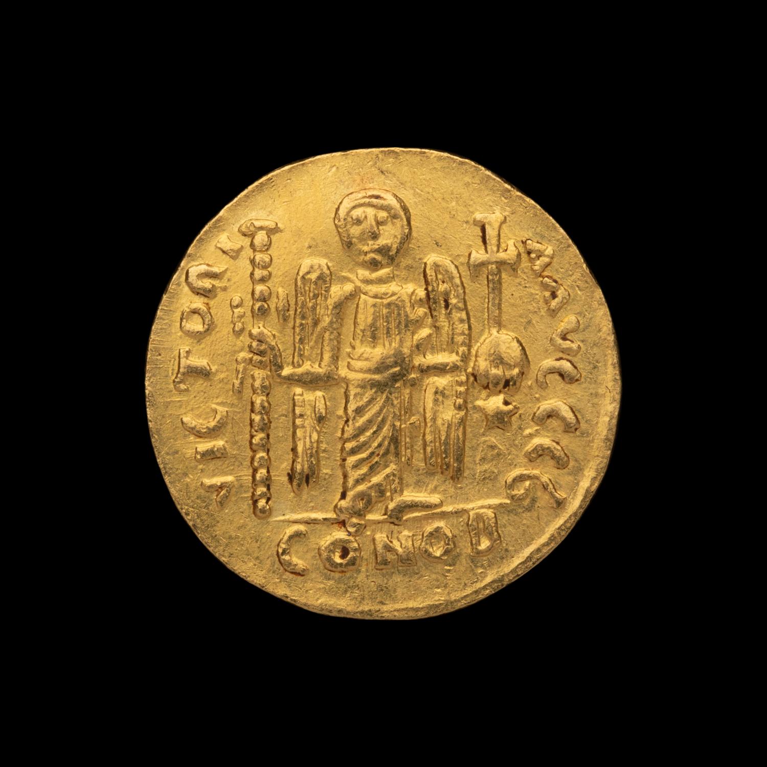 [ANCIENTS] BYZANTINE EMPIRE. Justinian I (c. 542-560 AD). Av Solidus (4.4g, 20mm)