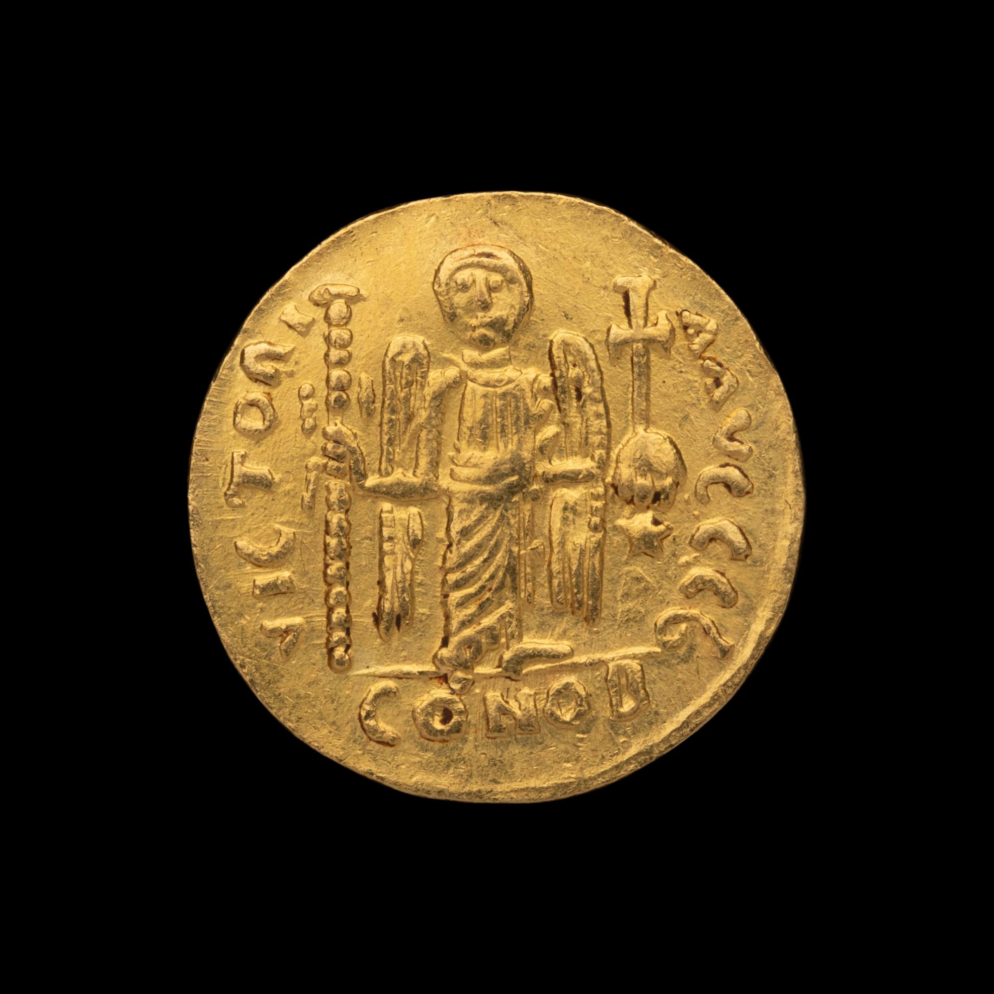 [ANCIENTS] BYZANTINE EMPIRE. Justinian I (c. 542-560 AD). Av Solidus (4.4g, 20mm)