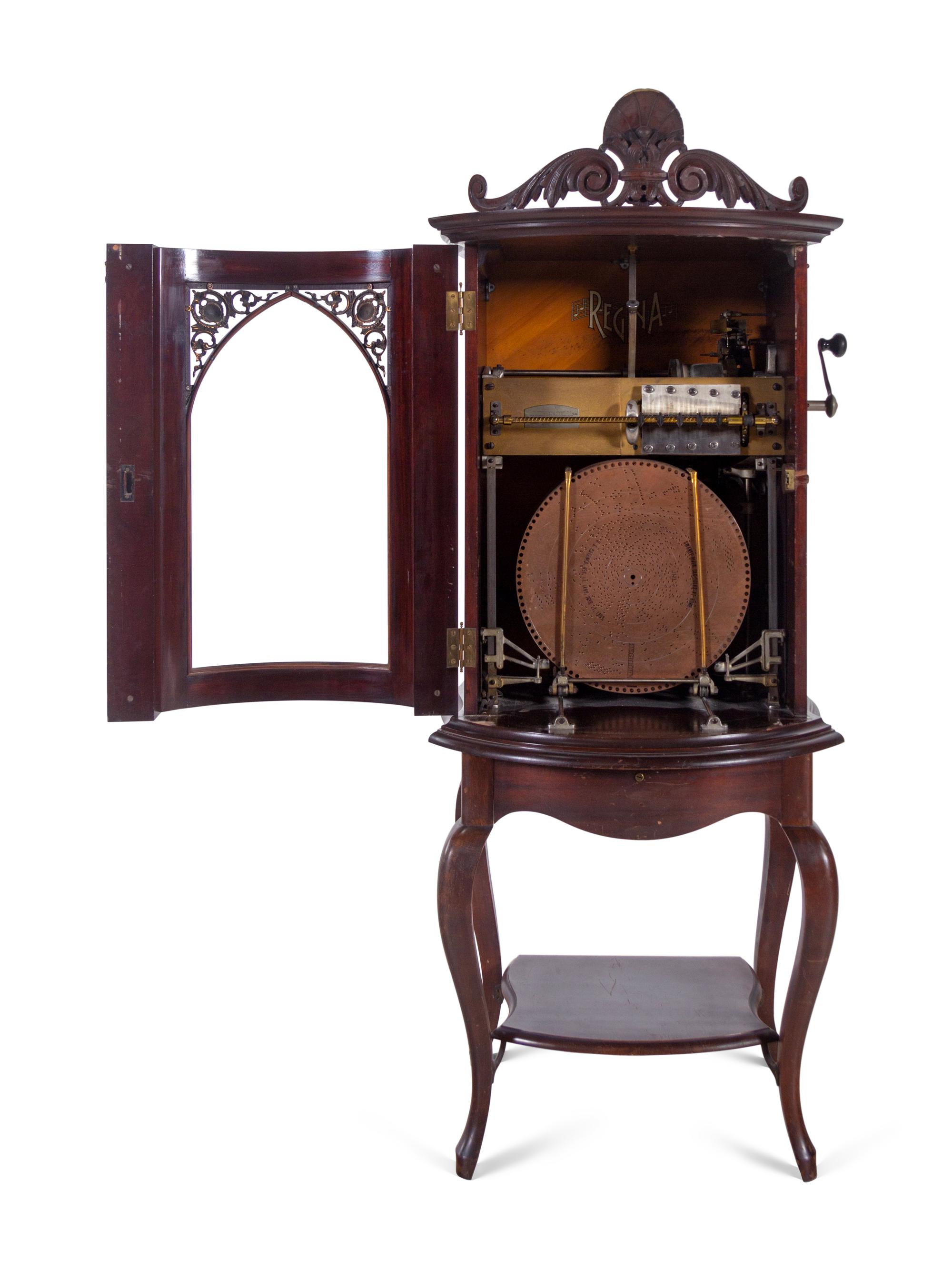 A Regina 35 Upright Disc Music Box