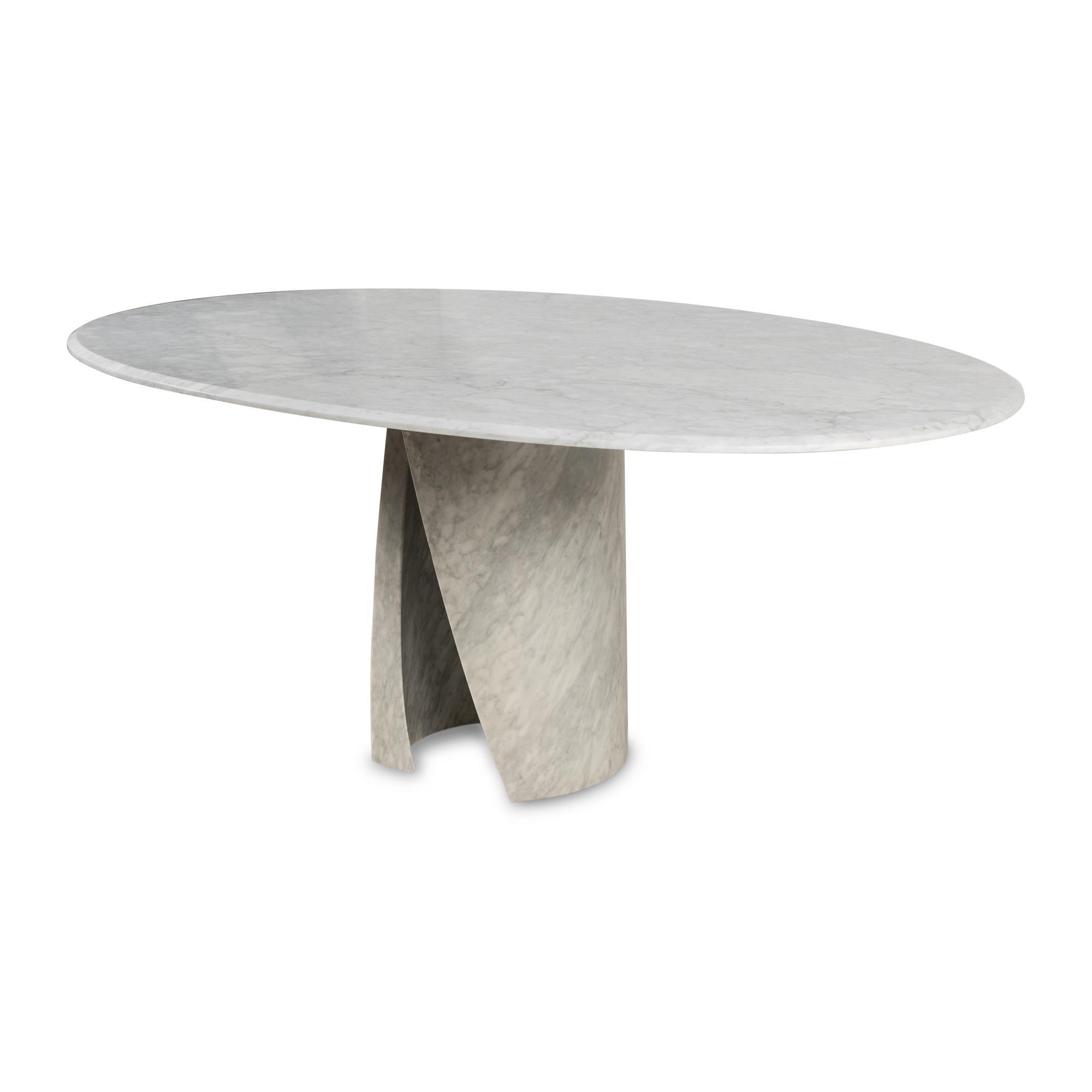 A Contemporary Marble Dining Table