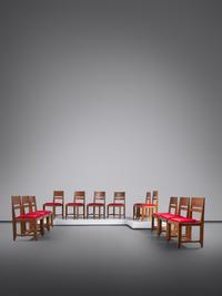 Set of Twelve Dining Chairs, c. 1925 H. Pander & Zonen, Rotterdam