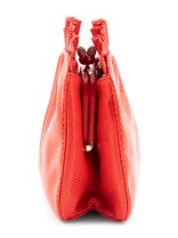 Judith Leiber Red Karung Snakeskin Bag
