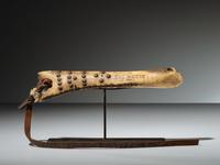 Plains Tacked and Decorated Bone Quirt