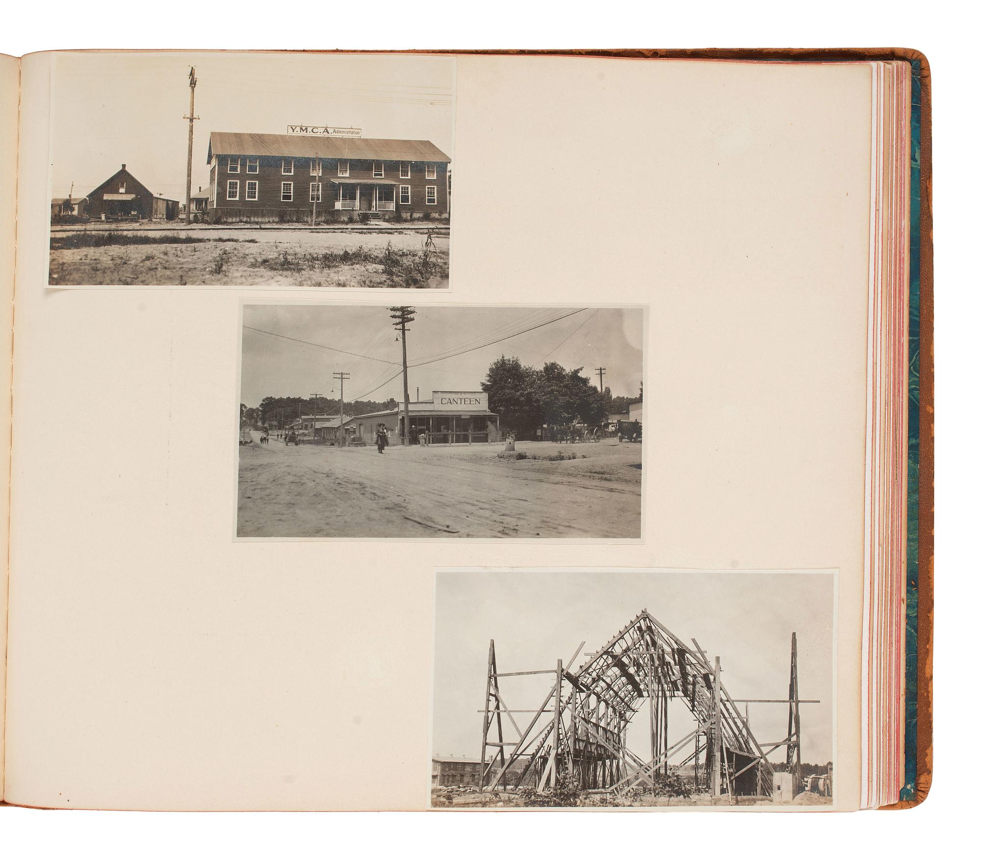 [WORLD WAR I]. Camp Knox News Souvenir Book belonging to Major William Radcliffe, Commander of the Army Quartermaster Corps at Camp Knox, KY. Ca 1919.