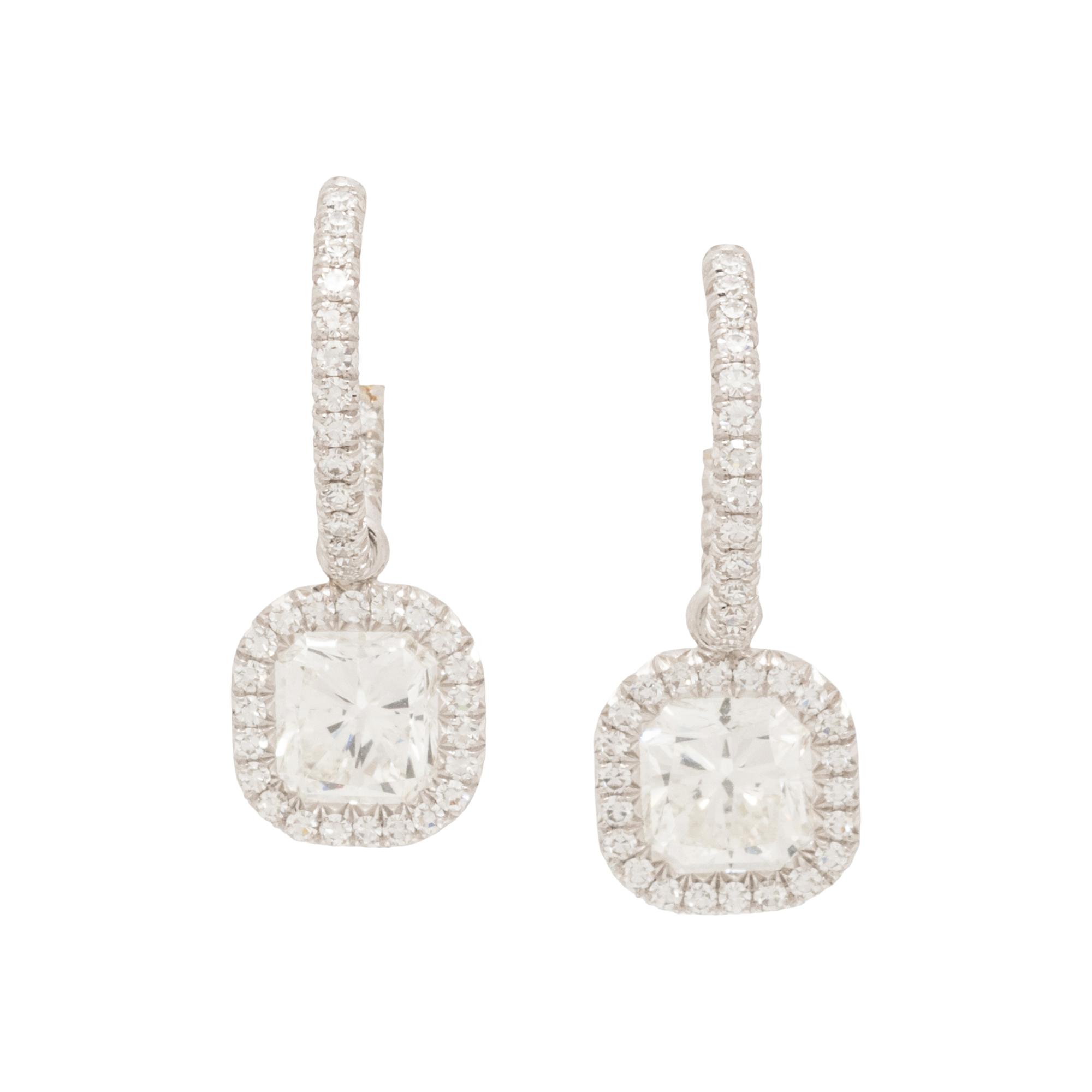 DIAMOND AND PLATINUM EARRINGS