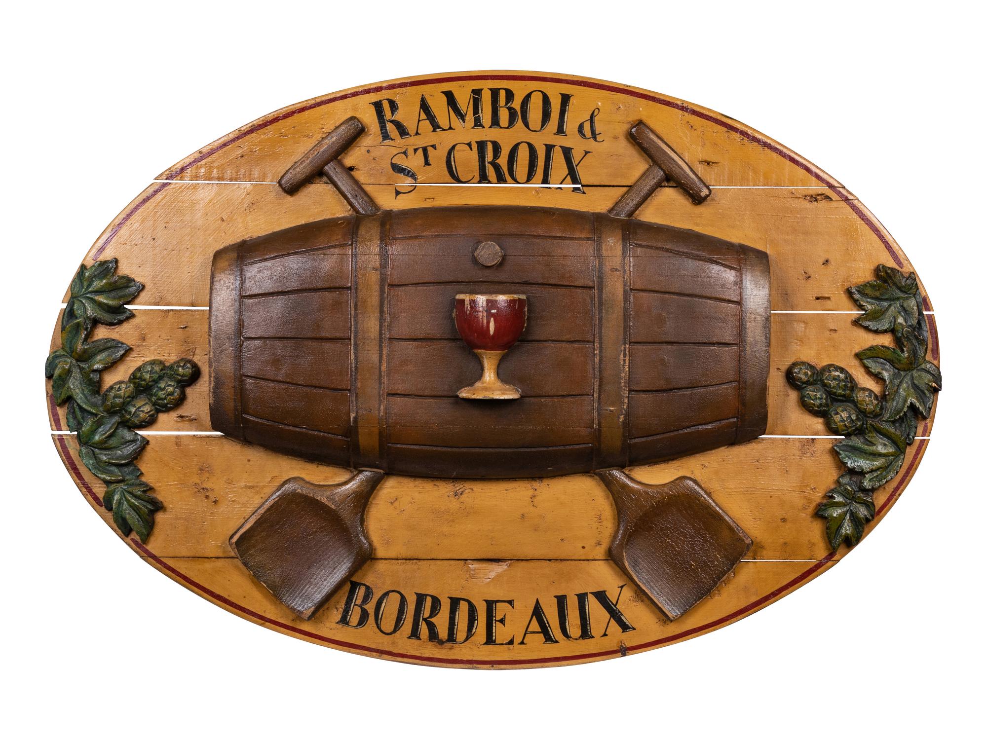 A French Painted Trade Sign