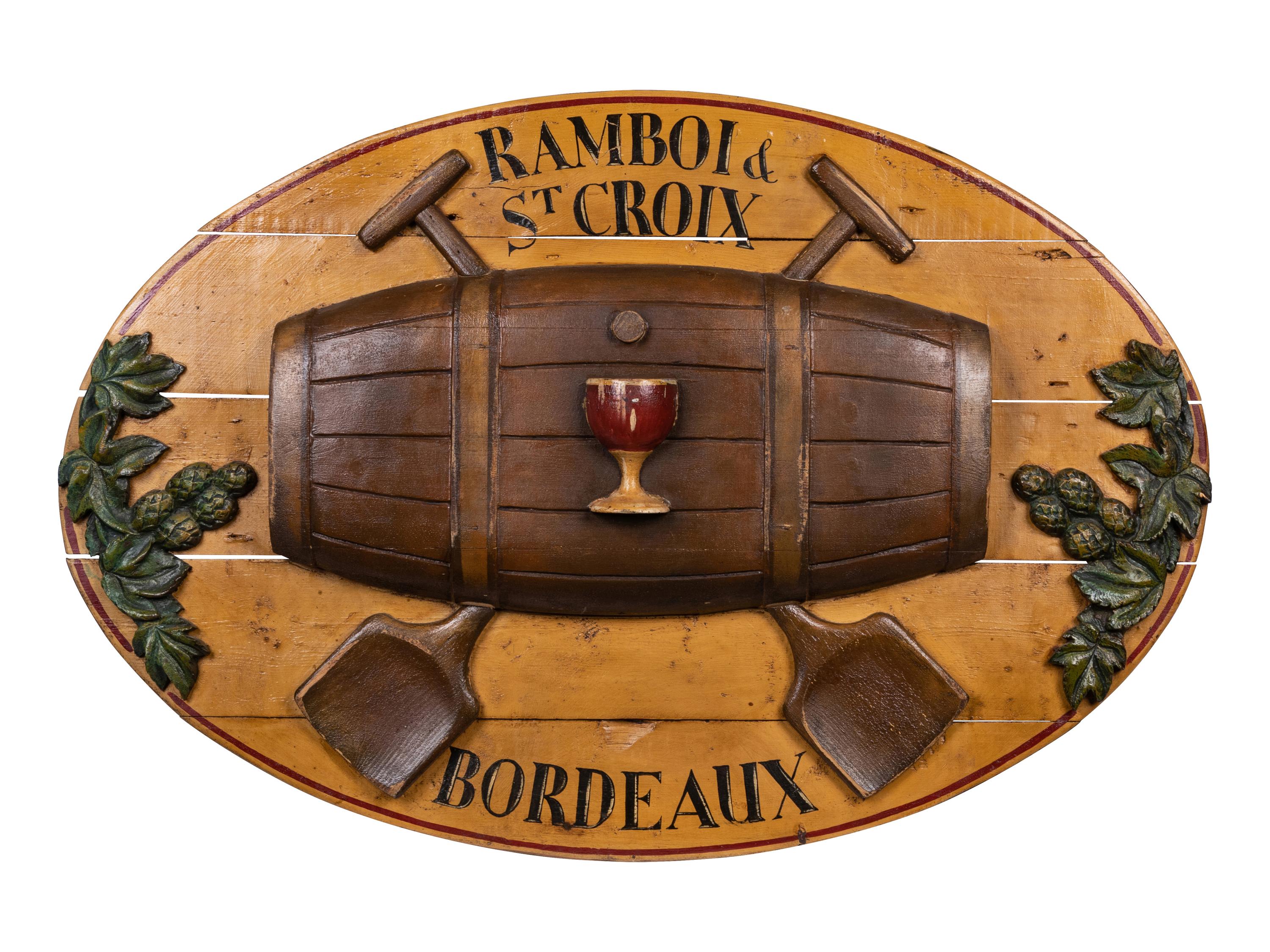 A French Painted Trade Sign