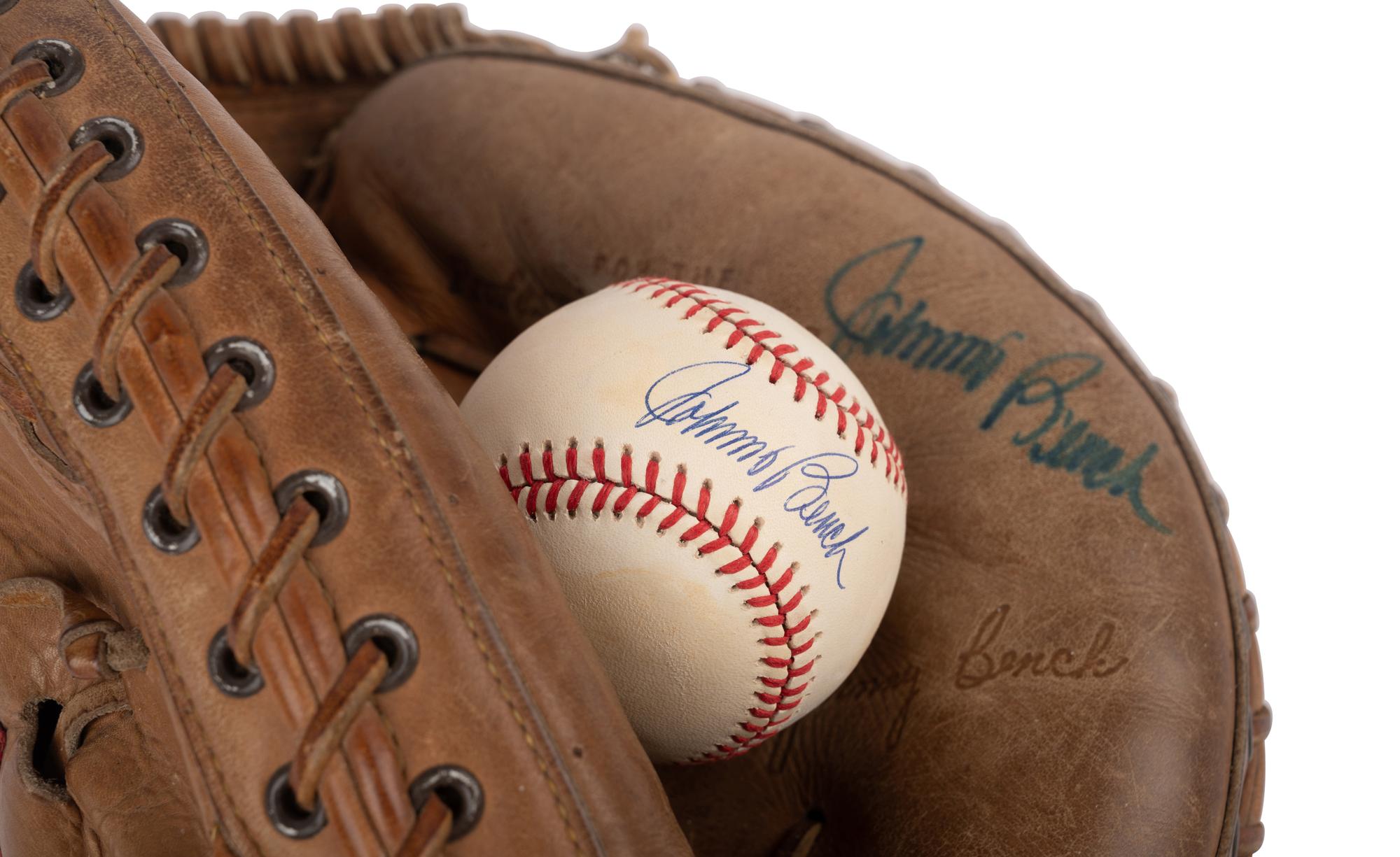 A Group of Johnny Bench Signed Autographed Items (Beckett Authentication Services BAS Certified),
