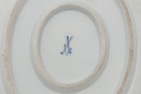 A Meissen Painted and Parcel Gilt Porcelain Ornithological Plate