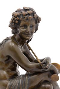 A Grand Tour Parcel Gilt Bronze Figure of Bacchus