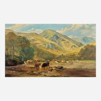 Thomas Sidney Cooper and Frederick Richard Lee (British, 1803-1902 and 1798-1879) Cattle in Summer Pasture, Snowdonia