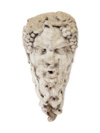 A Cast Stone Fountain Mask