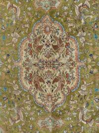 A Persian Wool Pictorial Rug