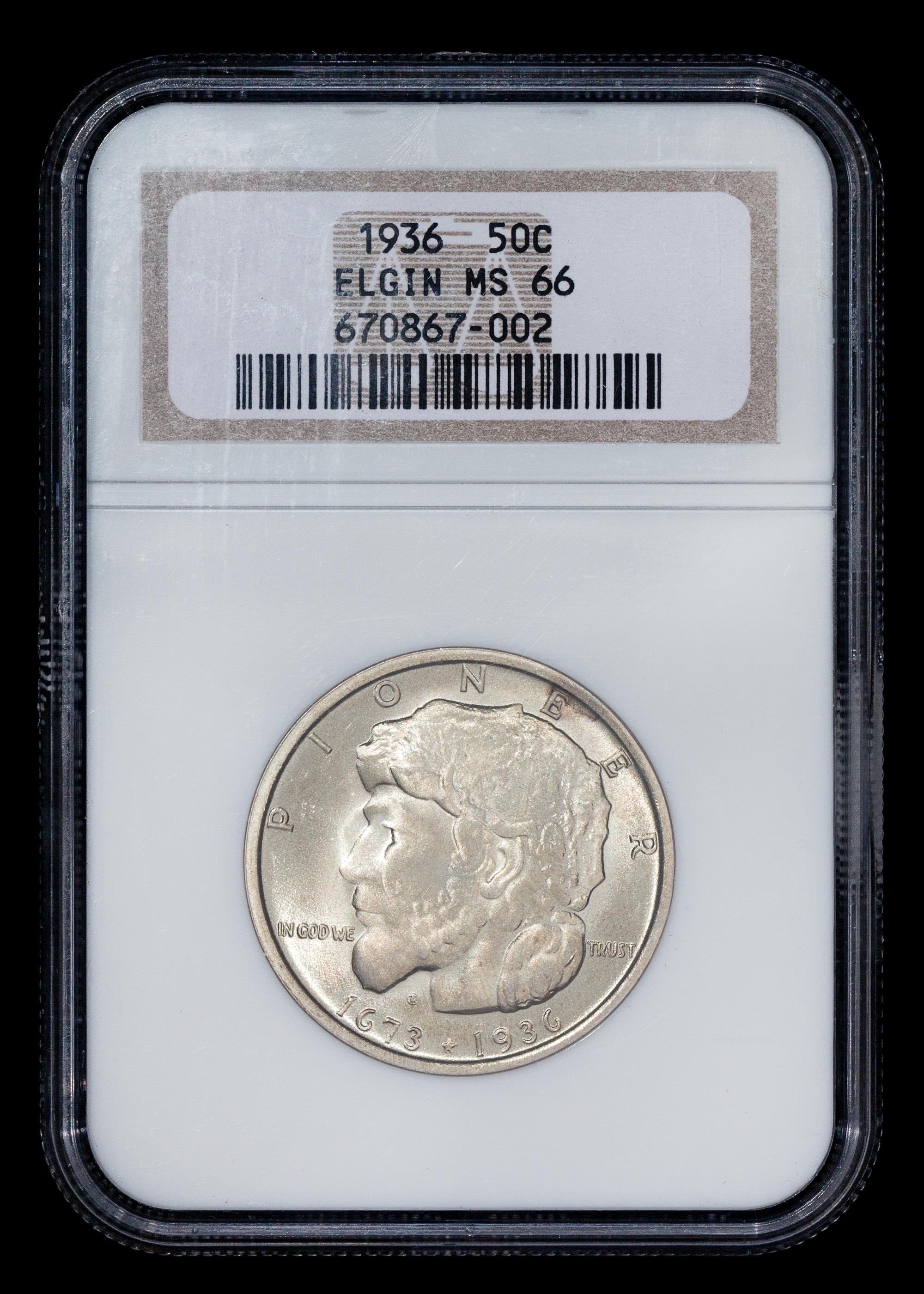 A United States 1936 Elgin Commemorative 50c Coin