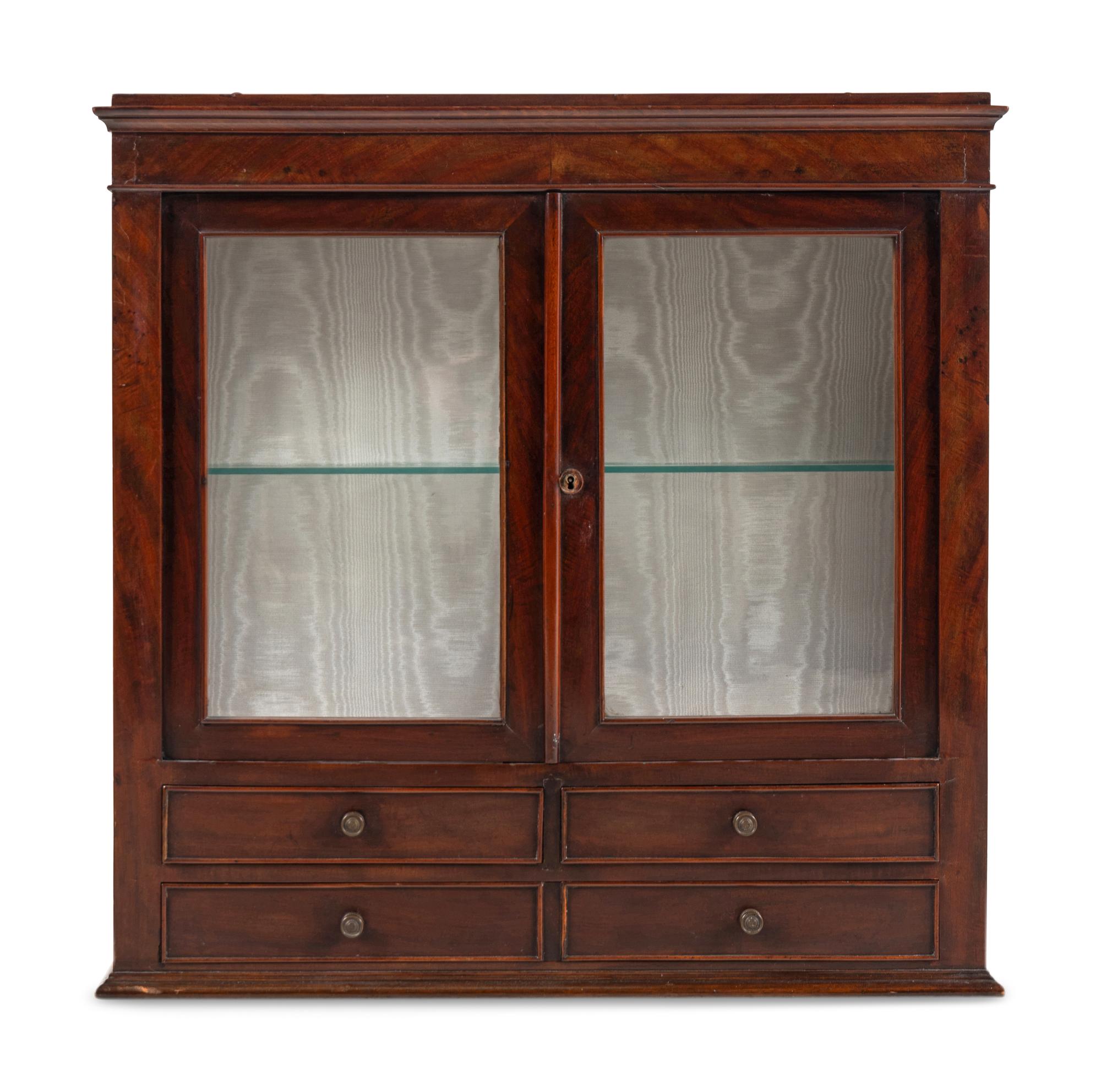 An English Mahogany Hanging Cabinet