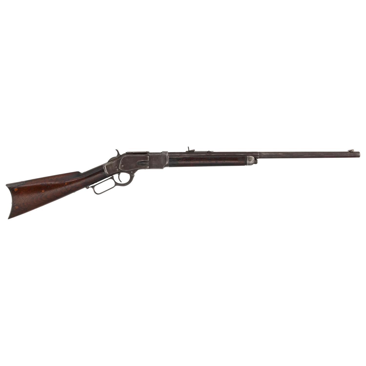 Special Order Winchester Model 1873 with Half Octagon Barrel and Button Magazine