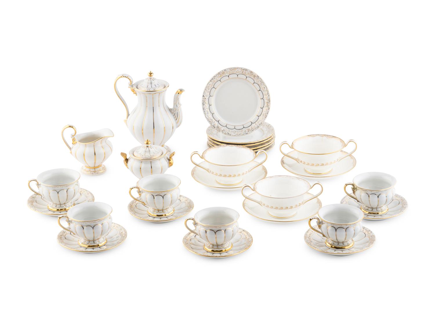 A Meissen Porcelain Coffee Service