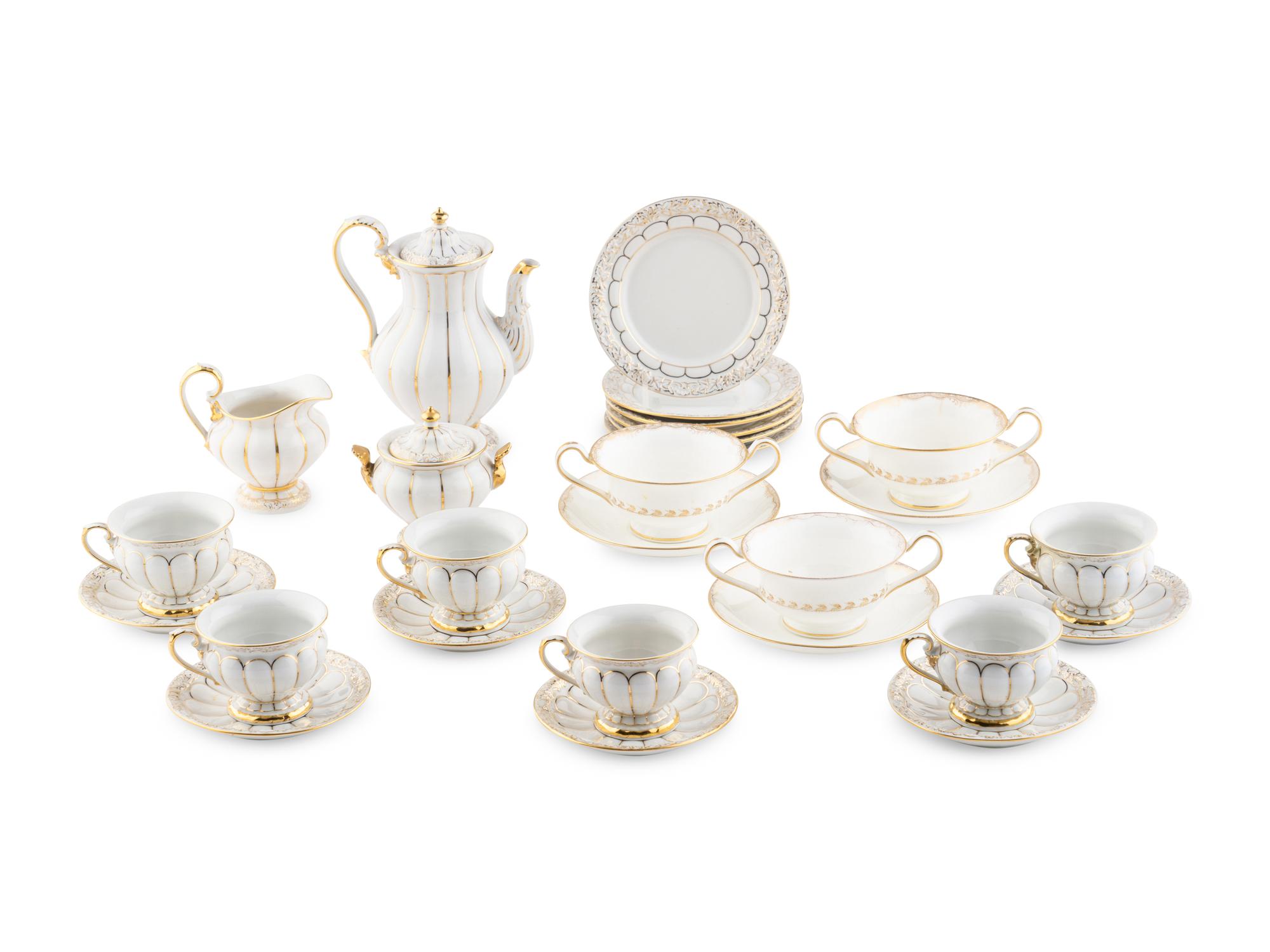A Meissen Porcelain Coffee Service
