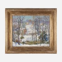 Fern Isabel Coppedge (American, 1883–1951) Village in Winter