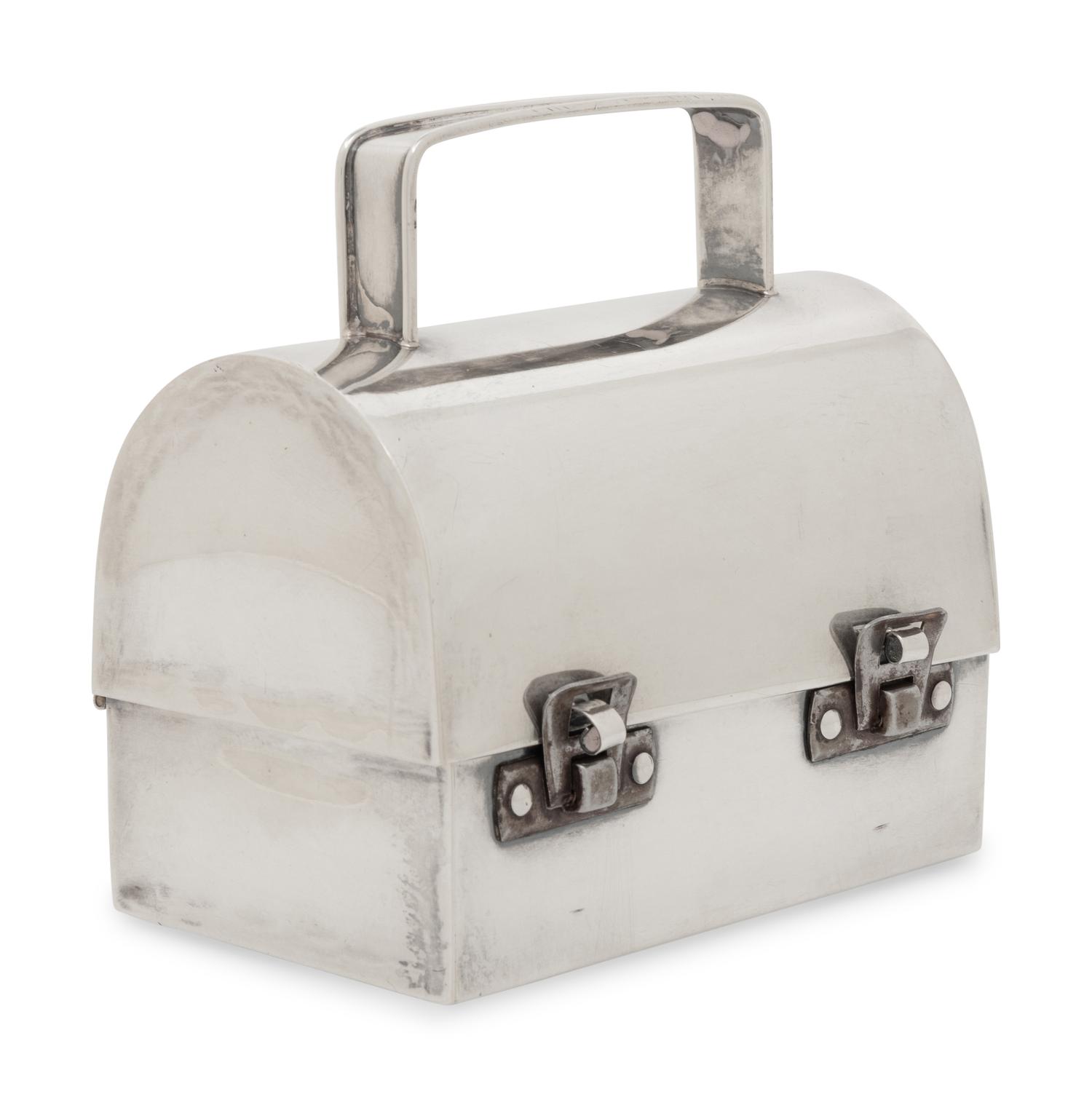 Cartier, Sterling Silver Mini Box Bag