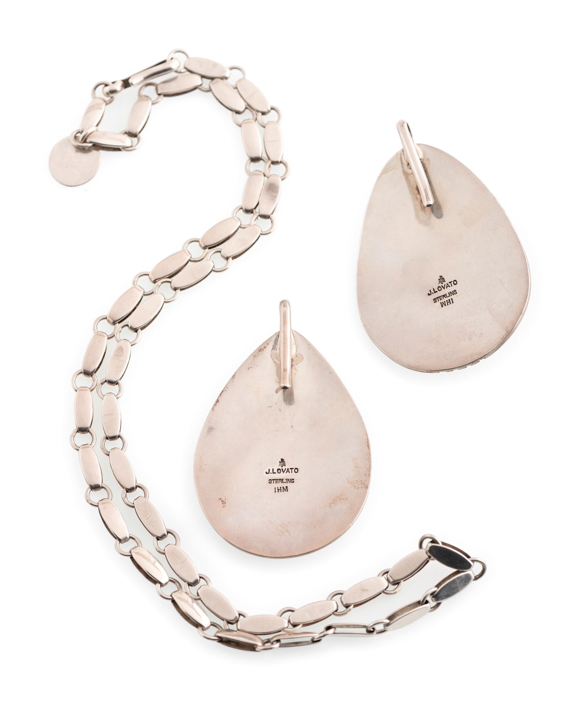 Sterling Silver Pendants AND Link Necklace