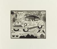 Tony Fitzpatrick, (American, b. 1958), Vehicle 1958 and Rook, 1999 (a group of 2)