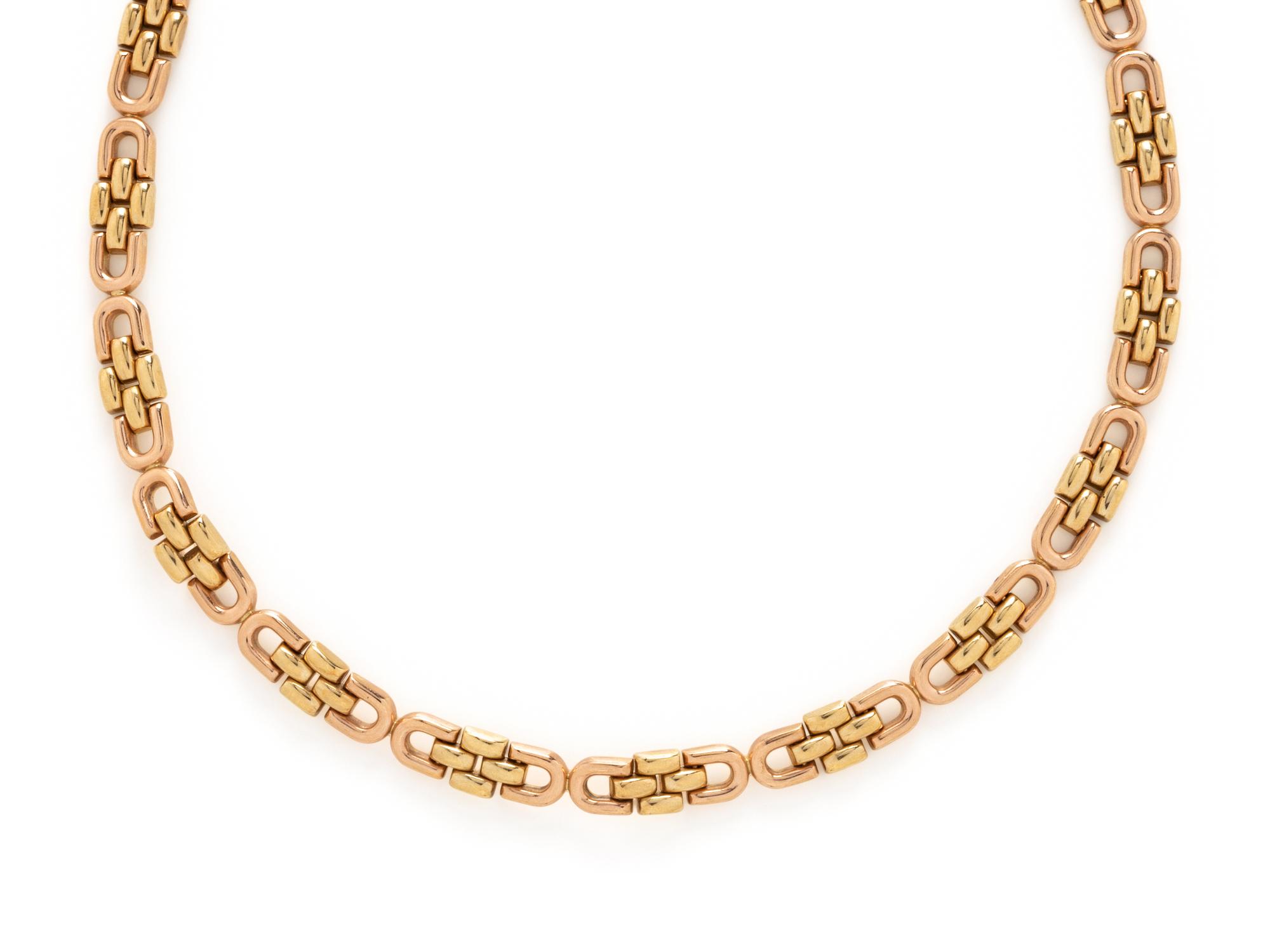 BICOLOR GOLD NECKLACE