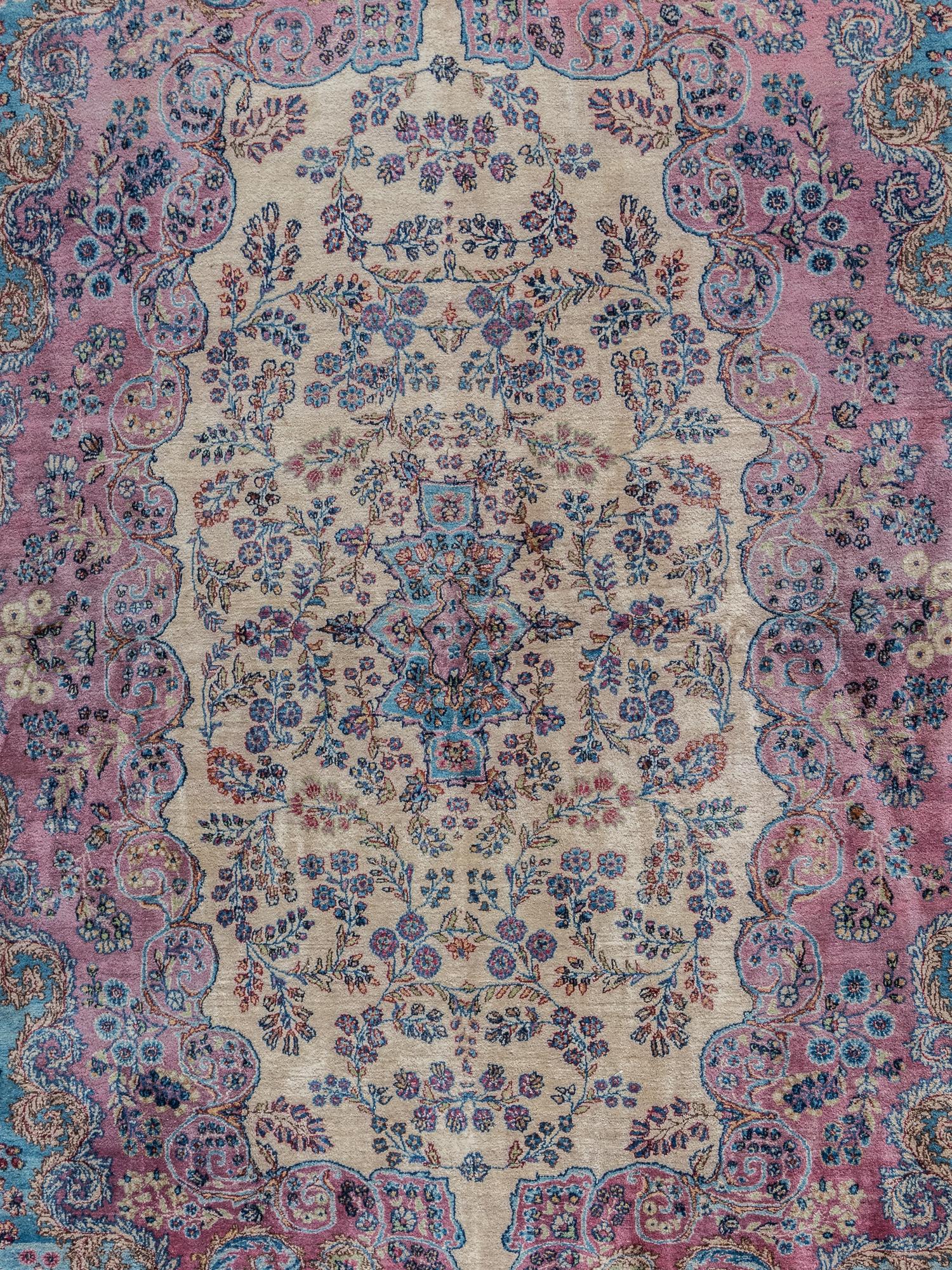 A Kirman Wool Rug