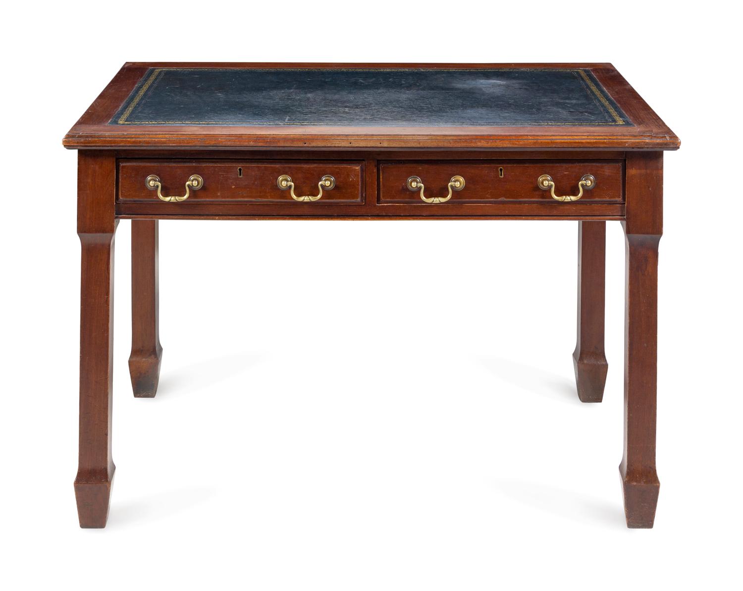 An Edwardian Mahogany Desk