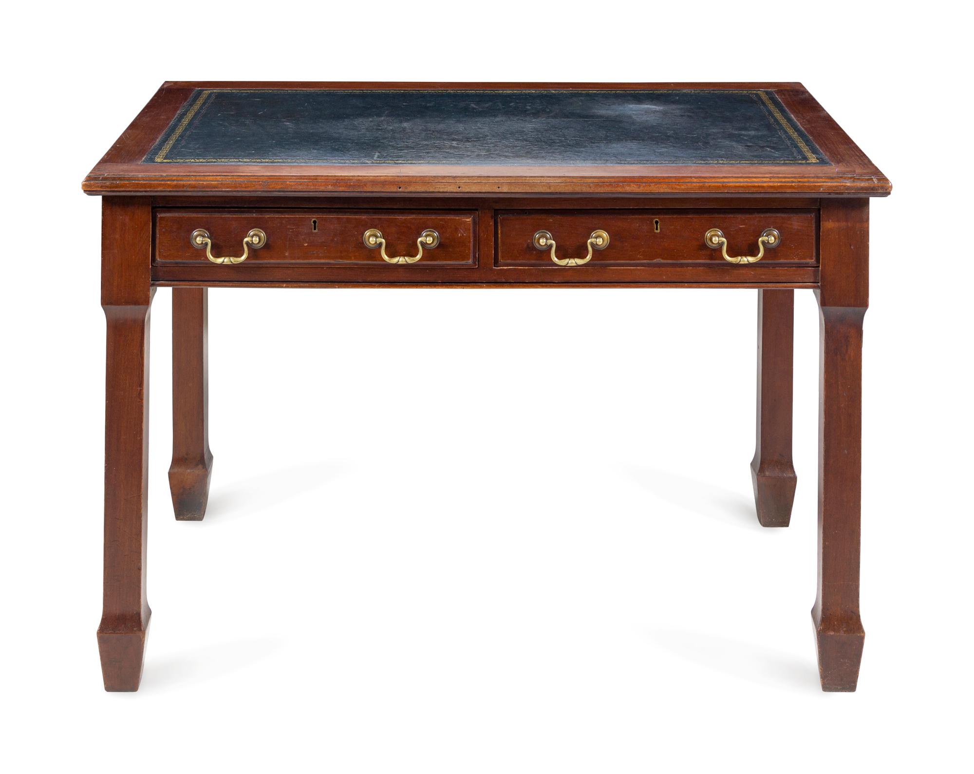 An Edwardian Mahogany Desk