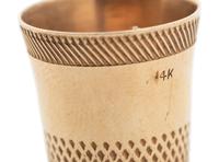 Six American Gold Thimbles