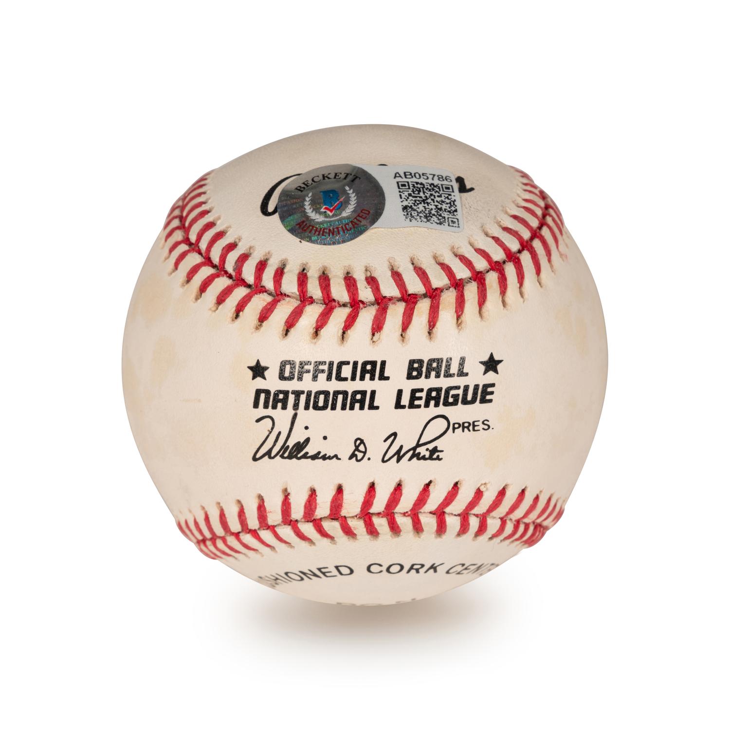 A Willie Mays Signed Autograph Baseball (Beckett Authentication Services Letter BAS Certified),