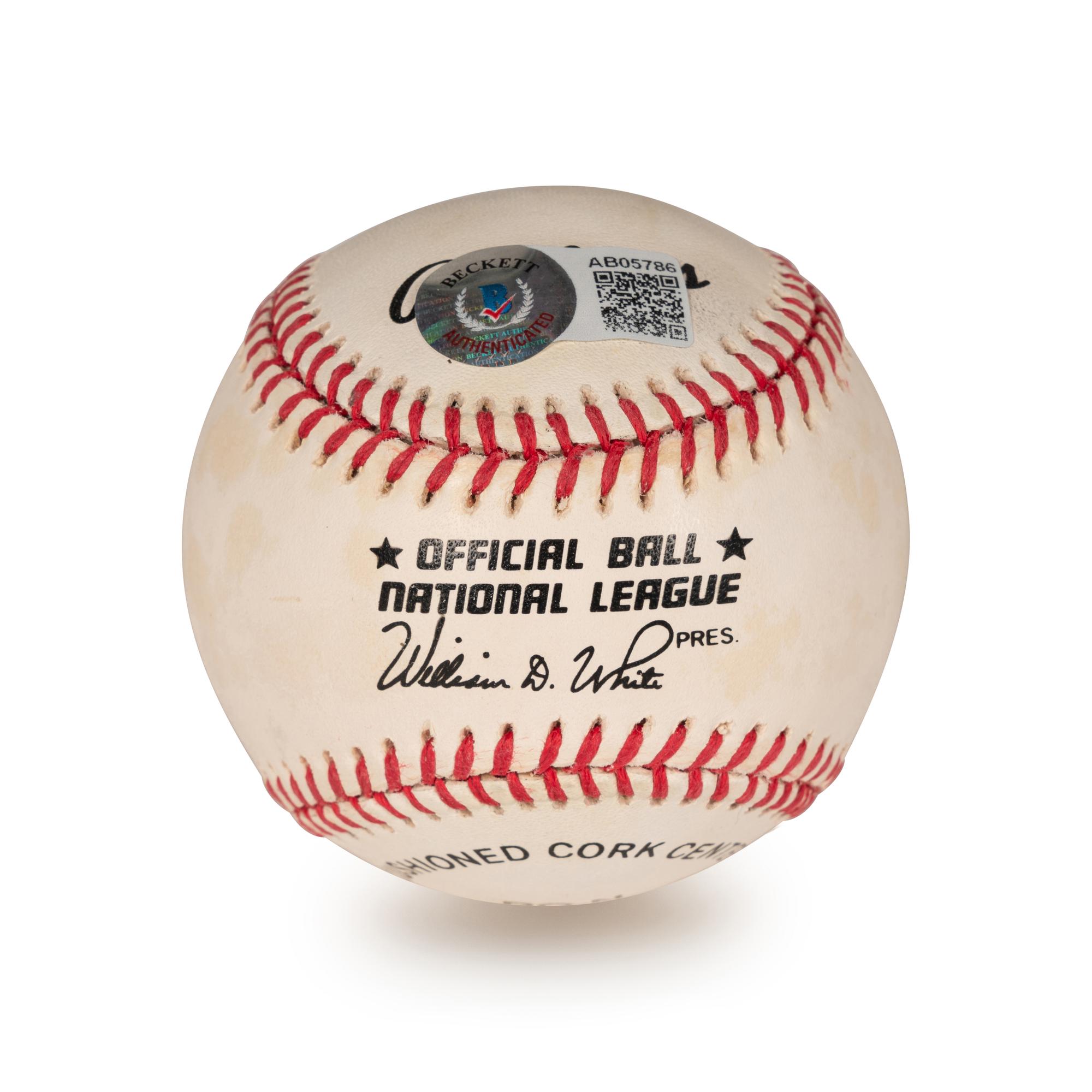 A Willie Mays Signed Autograph Baseball (Beckett Authentication Services Letter BAS Certified),