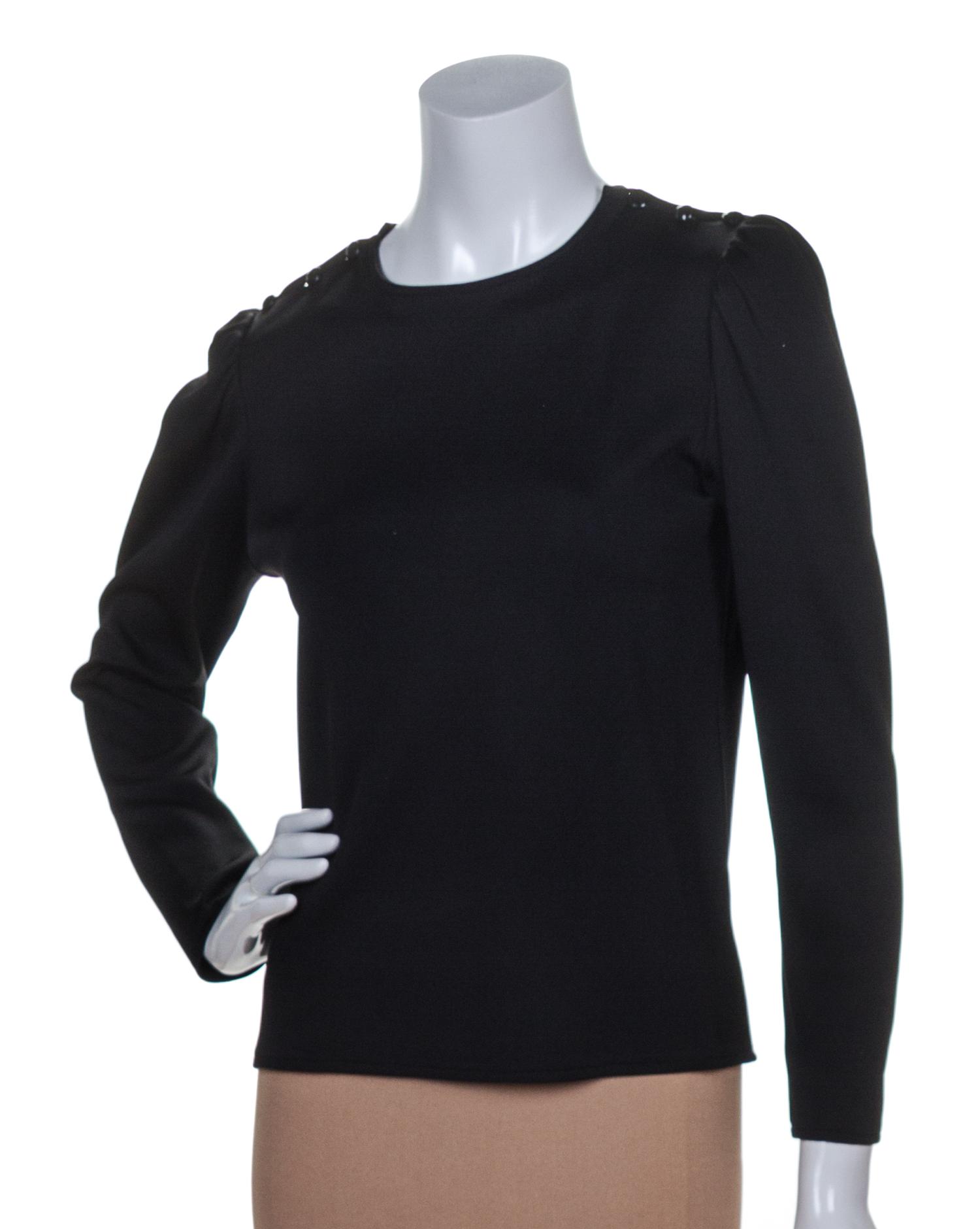 An Yves Saint Laurent Black Top, Size 38.