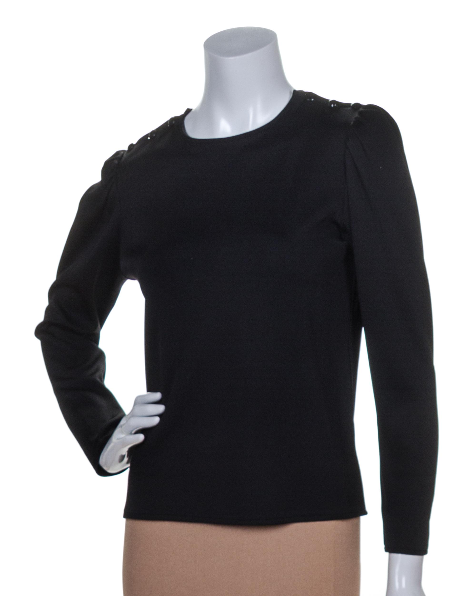 An Yves Saint Laurent Black Top, Size 38.