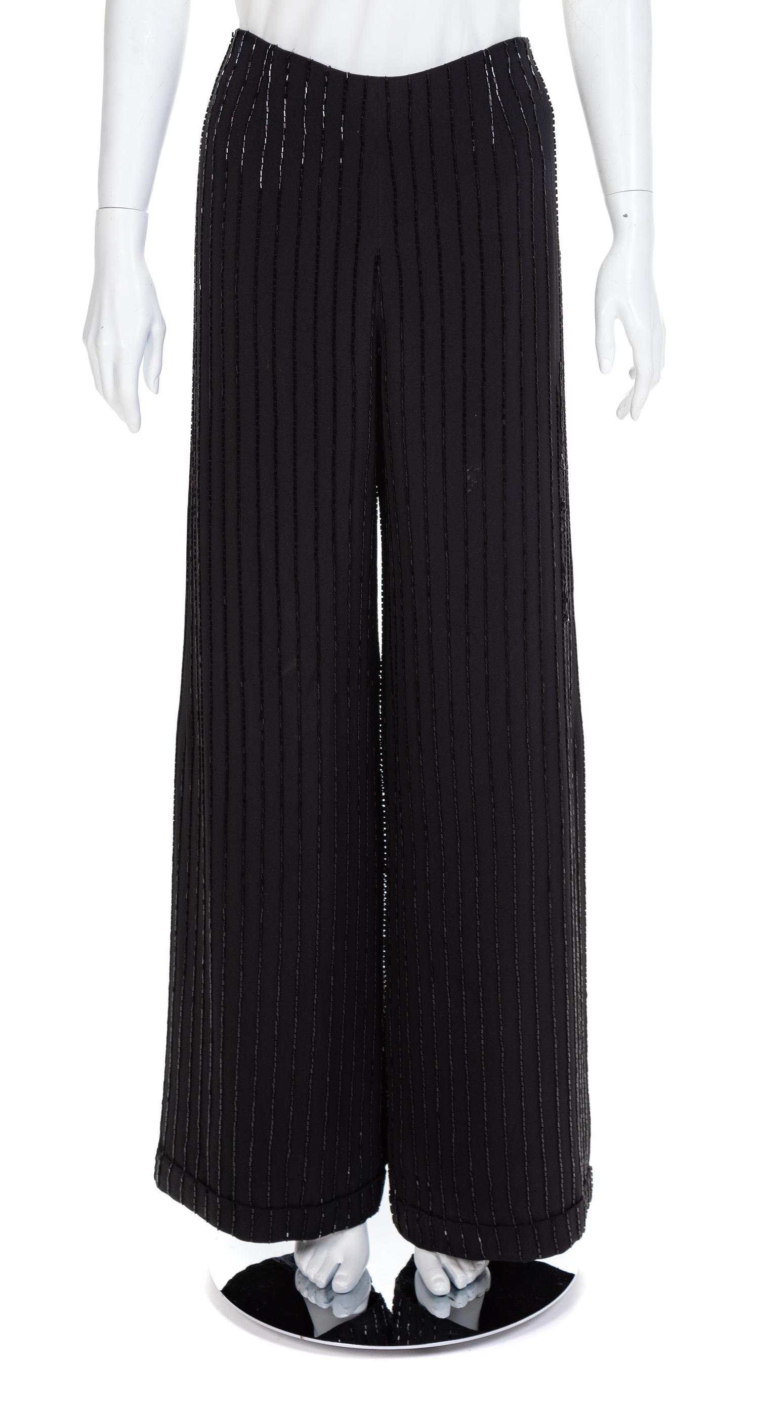 Three Pairs of Beaded Pants, 1980-2000s No size labels