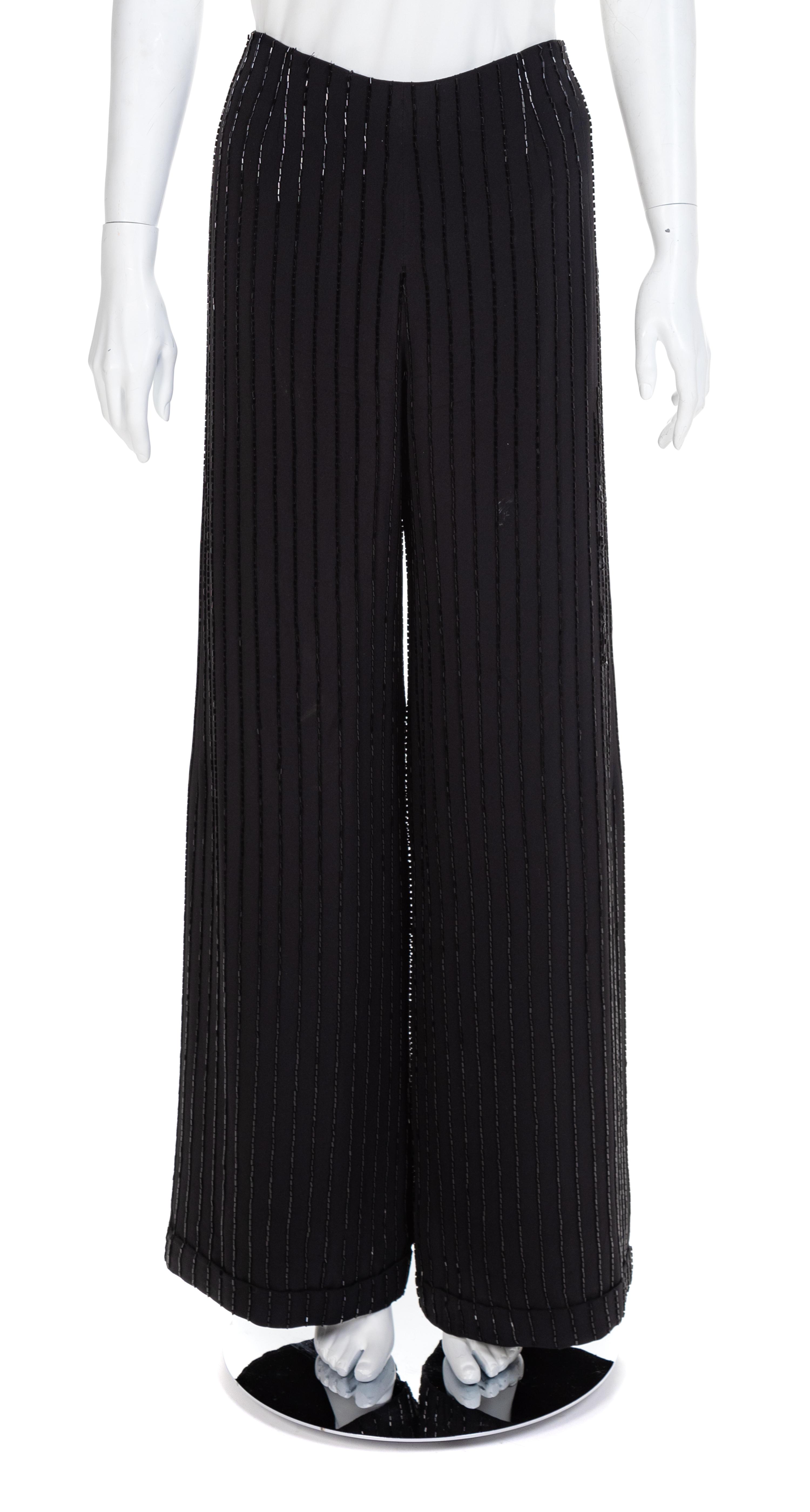 Three Pairs of Beaded Pants, 1980-2000s No size labels
