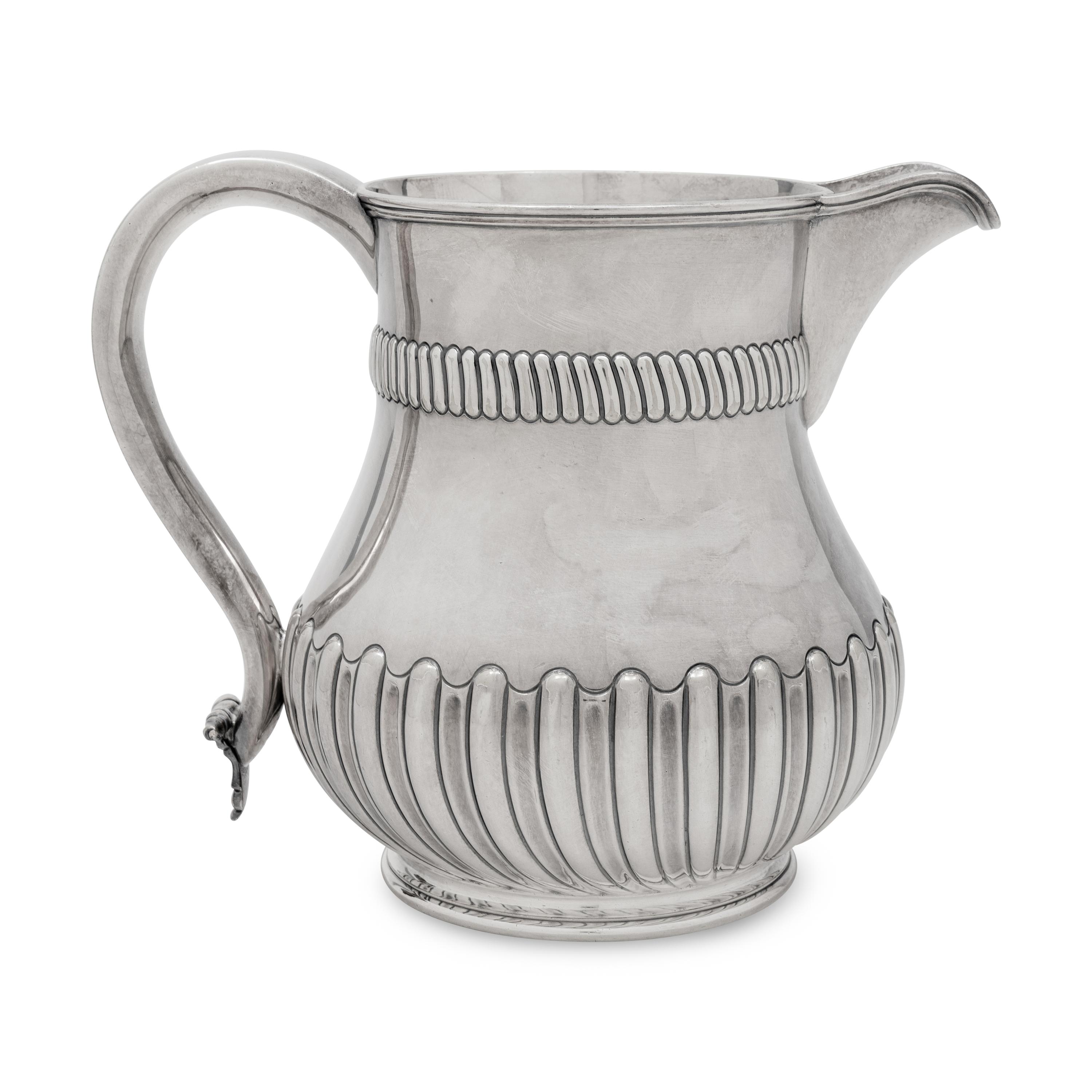 An English Silver-Plate Water Pitcher